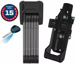 ABUS Bordo Granit X-Plus 6505/85 Black Plus-Serie Mit SH-Halter