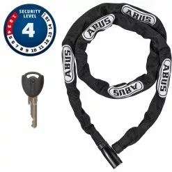ABUS Steel-O-Chain 4804K/75 Black Mit Schlüssel