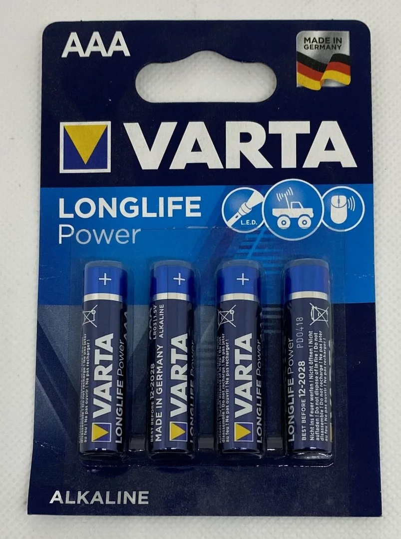 Varta Micro High Energy (LR03, AAA, AM4) Stückpreis ! 1 Packung = 4 Stück 1 Varta Micro High Energy (LR03, AAA, AM4) Stückpreis ! 1 Packung = 4 Stück