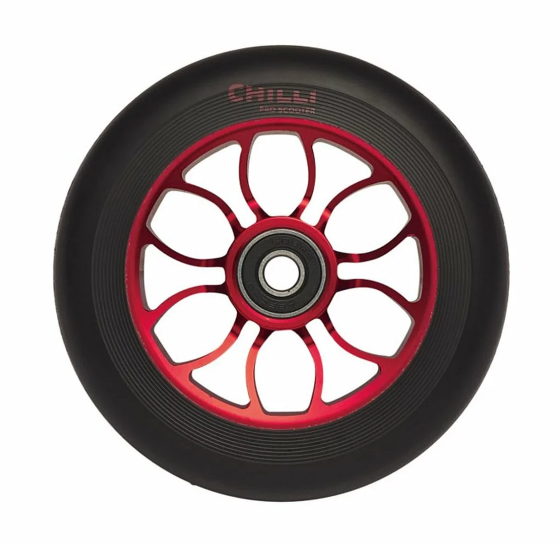 Chilli Pro Scooter Ersatzrolle Wheel Reaper 110mm Fire Black PU / Red Core
