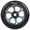 Chilli Pro Scooter Ersatzrolle Wheel Turbo 110mm Black PU / Rainbow Core