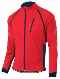 Loeffler Löffler San Remo-2 Windstopper Softshell Light Zip-Off 24573 -Pegasus Verkäufe Loeffler Herren BIKE ZIP OFF JACKET SAN REMO 2 Windstopper light red deep water 24573 554 2022 2023