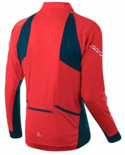 Loeffler Löffler San Remo-2 Windstopper Softshell Light Zip-Off 24573 -Pegasus Verkäufe Loeffler Herren BIKE ZIP OFF JACKET SAN REMO 2 Windstopper light red deep water 24573 554 2022 2023a