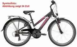 Pegasus Avanti 2021 18-Gang -Pegasus Verkäufe Pegasus Avanti 2021 26 Zoll Damen Trapez schwarz matt weiss pink 526 74138 596 74144