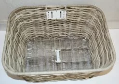 Pegasus Tourina Vorderrad-Korb Geflochten-breit Grau -Pegasus Verkäufe Pegasus Korb Tourina 2017 grau 050 21408 oben