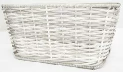 Pegasus Tourina Vorderrad-Korb Geflochten-breit Weiss