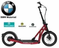 BMW X2City E-Scooter -Pegasus Verkäufe Scooter E Roller BMW X2City Pedelec metallic red rot KW074 DCMS99