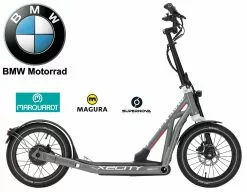 BMW X2City E-Scooter -Pegasus Verkäufe Scooter E Roller BMW X2City Pedelec moonwalk grey glossy KW074 DBM599
