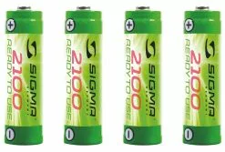 Sigma Smilux / Pava / Lightster Akku-Set Ni-MH-RTU (4 Stück AA Mit Je 2100mAh) Ausverkauft !
