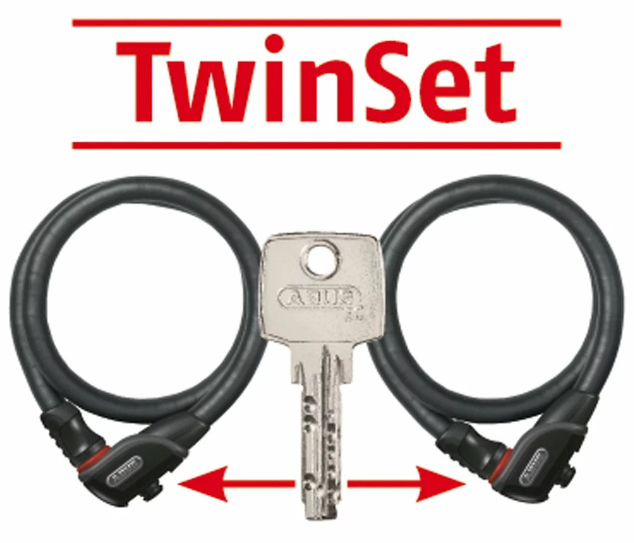ABUS Phantom Twin-Set 2x 8960/ 85 EC Tex-FL 1 ABUS Phantom Twin-Set 2x 8960/ 85 EC Tex-FL